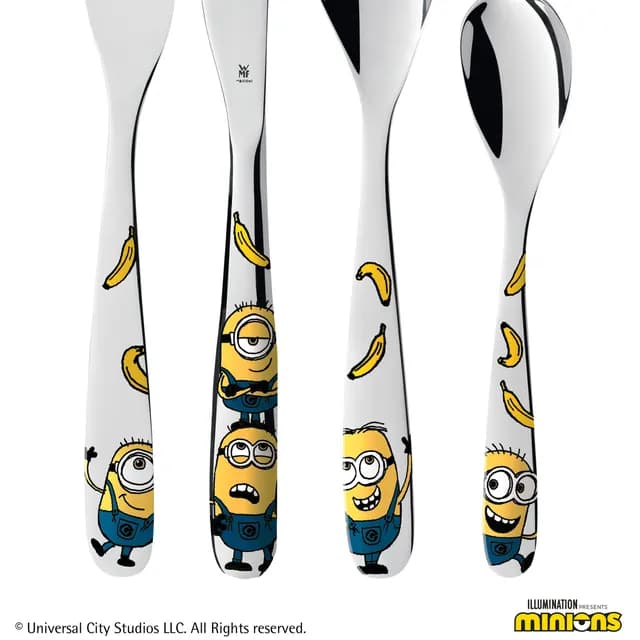 ست قاشق و چنگال کودک وی ام اف مدل Kids cutlery set Minions 4-piece — تصویر ۲