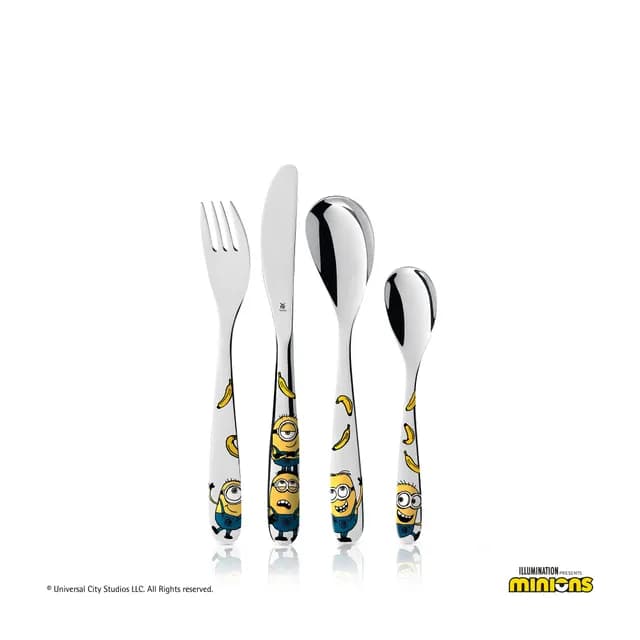 ست قاشق و چنگال کودک وی ام اف مدل Kids cutlery set Minions 4-piece