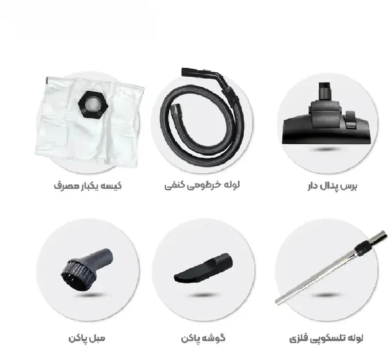 جاروبرقی سپاهان جارو مدل P PRO — تصویر ۸