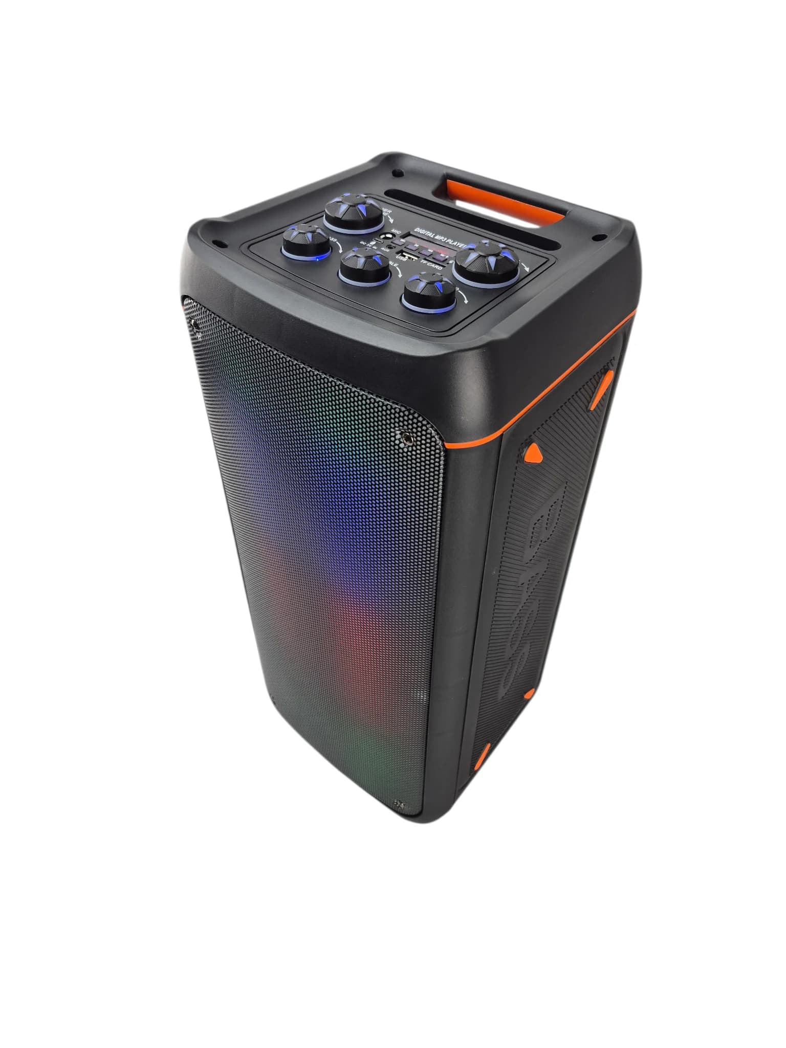 اسپیکر پارتی باکس بیکارو مدل KB4 وات با رقص نور LED، قابلیت میکروفون بی‌سیم و کارائوکه — تصویر ۳