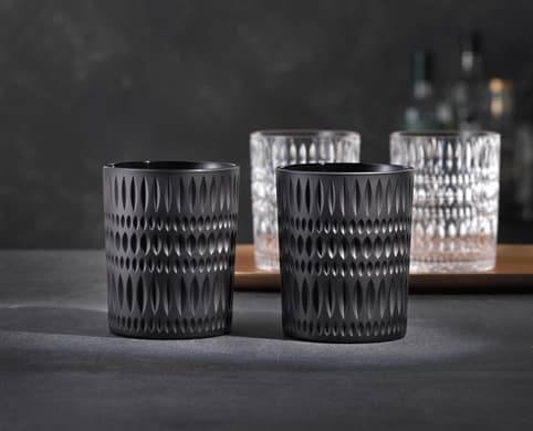 لیوان ناخمن مدل NACHTMANN Ethno Tumbler – black بسته دو عددی — تصویر ۲