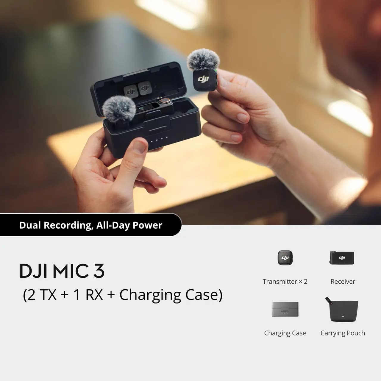 میکروفون دی جی آی مایک ۳ |میکروفن DJI Mic 3 — تصویر ۵