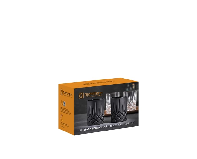 لیوان ناخمن مدل NACHTMANN Noblesse Whisky Tumbler – black بسته دو عددی — تصویر ۷