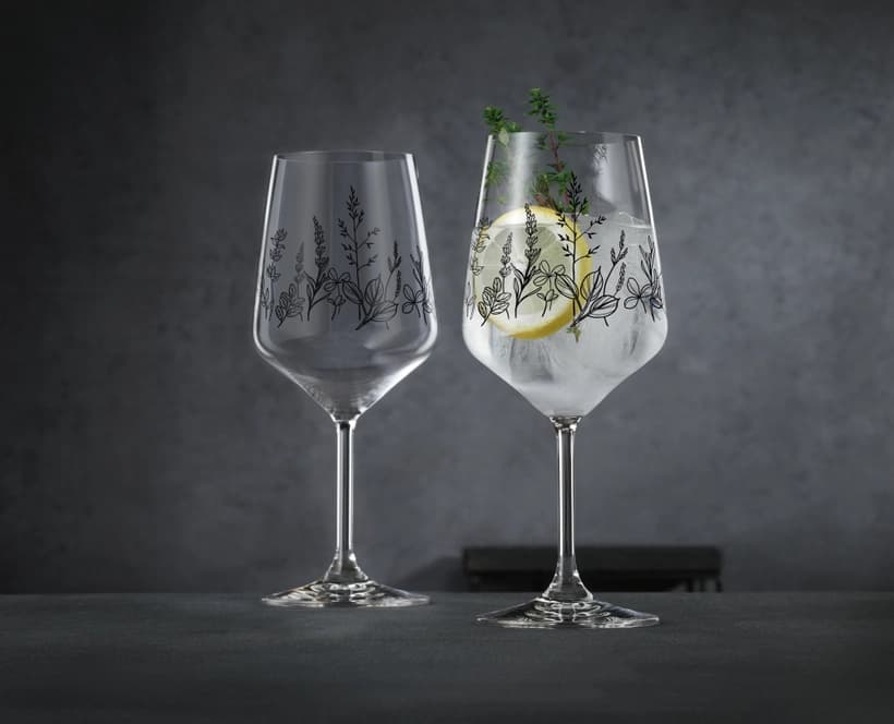 گیلاس ناخمن مدل NACHTMANN Tattoo Wine Glass/Black بسته دو عددی — تصویر ۲