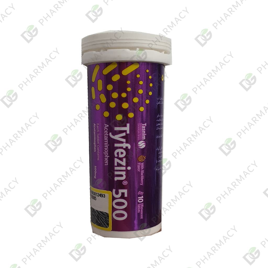 قرص جوشان تایفزین 500 میلی گرم