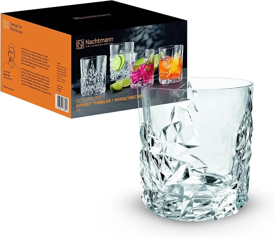 لیوان ناخمن مدل Nachtmann Sculpture Whiskey Tumblers بسته 4 عددی