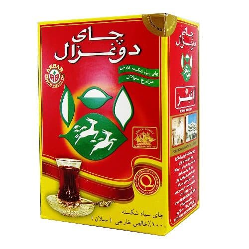 چای شکسته دو غزال چای ساده با عطر طبیعی 500 گرمی