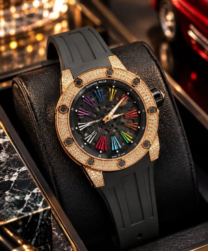 ساعت مچی زنانه اتوماتیک ریچارد مایل Richard mille — تصویر ۸