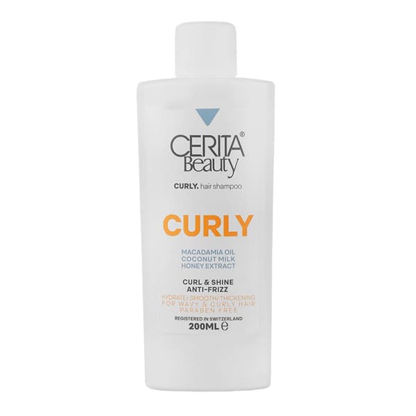 شامپو سریتا مدل Curly مناسب موهای فر حجم 200 میل