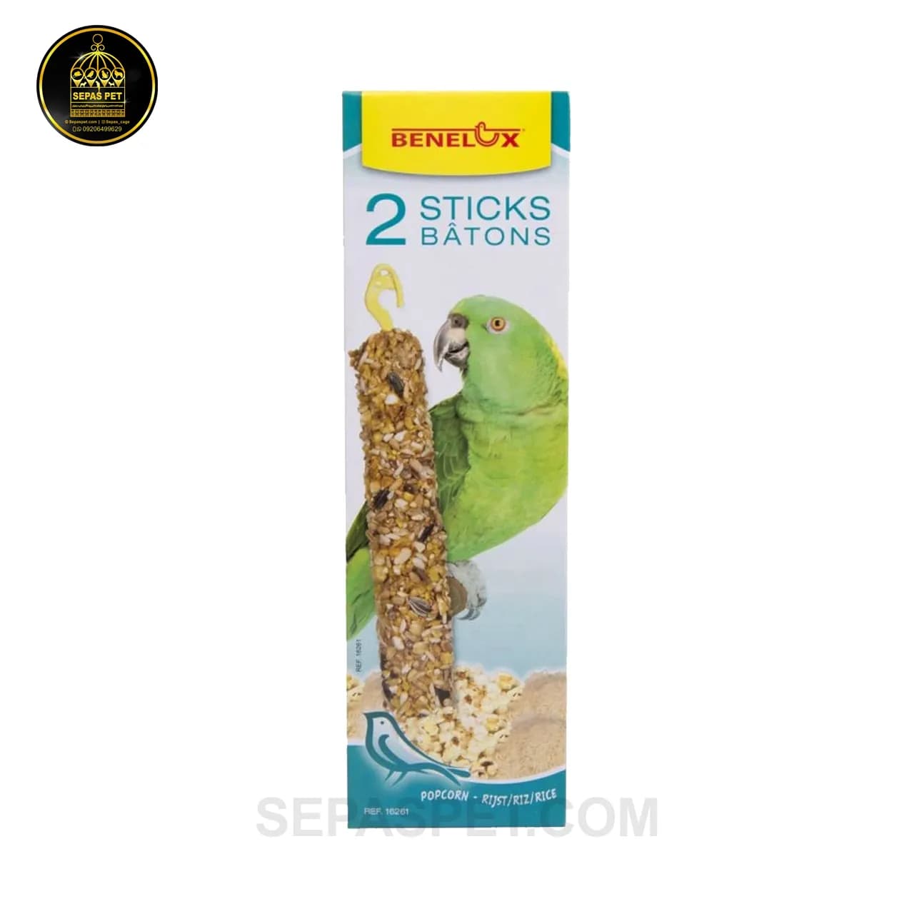 استیک تشویقی بنلوکس طعم پاپ کورن و برنج Benelux Popcorn Rice Stick