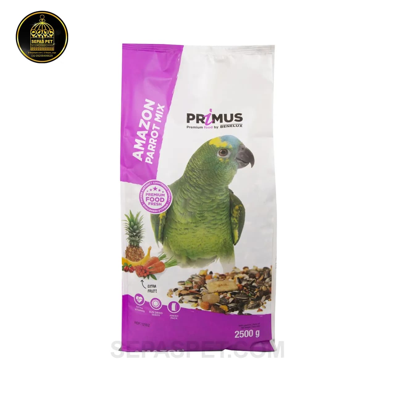 غذای مخلوط پریموس بنلوکس طوطی آمازون Benelux Amazon Parrots Mixture