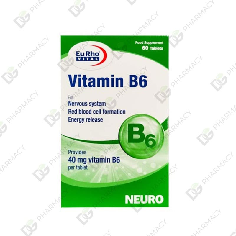 ویتامین ب6 یوروویتال 60 عددی — تصویر ۲