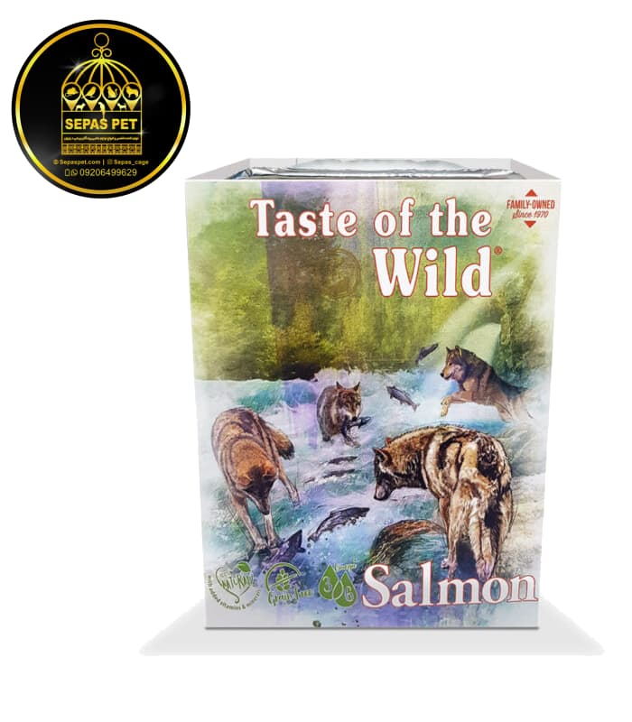 غذای کاسه‌ای سگ طعم ماهی سالمون Taste of the Wild Salmon Wet Dog Food