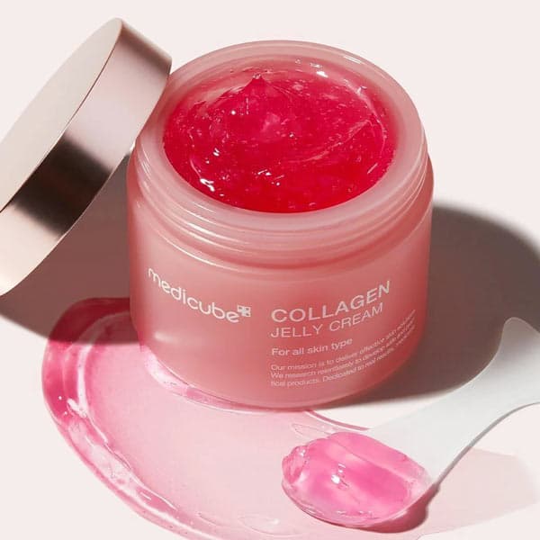 ژل کرم کلاژن آبرسان و جوانساز مدی کیوب مدل Medicube Collagen Jelly Cream مناسب انواع پوست حجم 110 میل — تصویر ۴