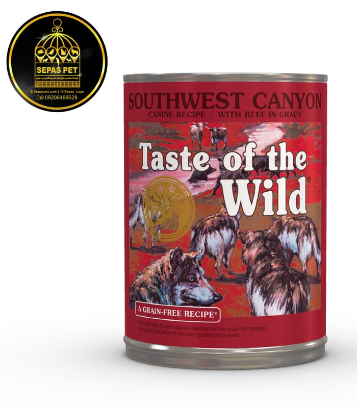 کنسرو سگ طعم گوشت گراز وحشی Taste Of The Wild Southwest Canyon