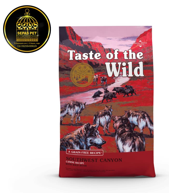 غذای خشک سگ طعم گوشت گراز و بره و گاو Taste Of The Wild Southwest Canyon