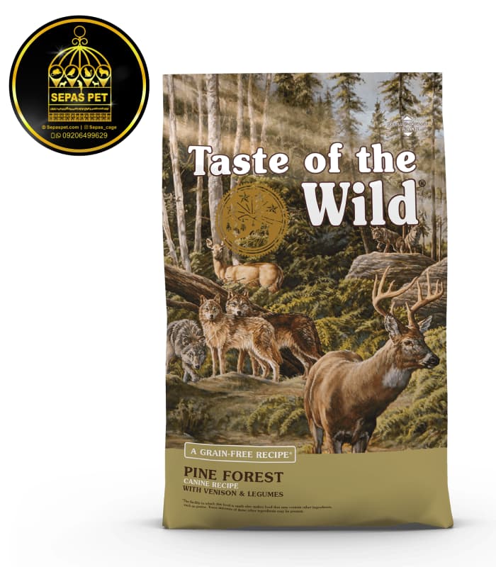 غذای خشک سگ طعم گوشت گوزن و حبوبات Taste Of The Wild Pine Forest