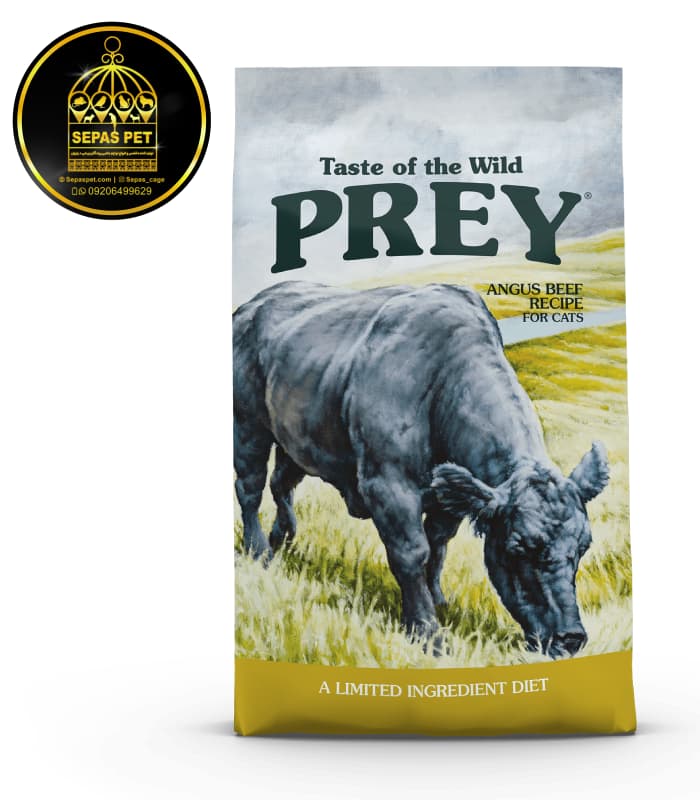 غذای خشک گربه پری طعم گوشت گاو Taste of the Wild Angus Beef Limited