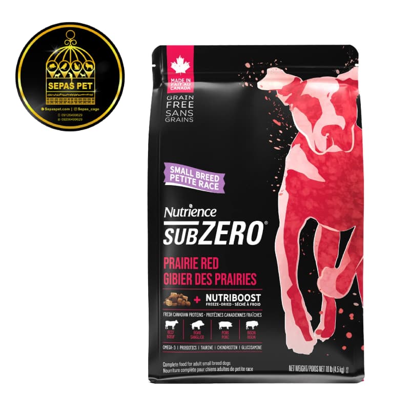 غذای خشک سگ نژاد کوچک نوترینس Nutrience SubZero Prairie Red Small Breed Dog