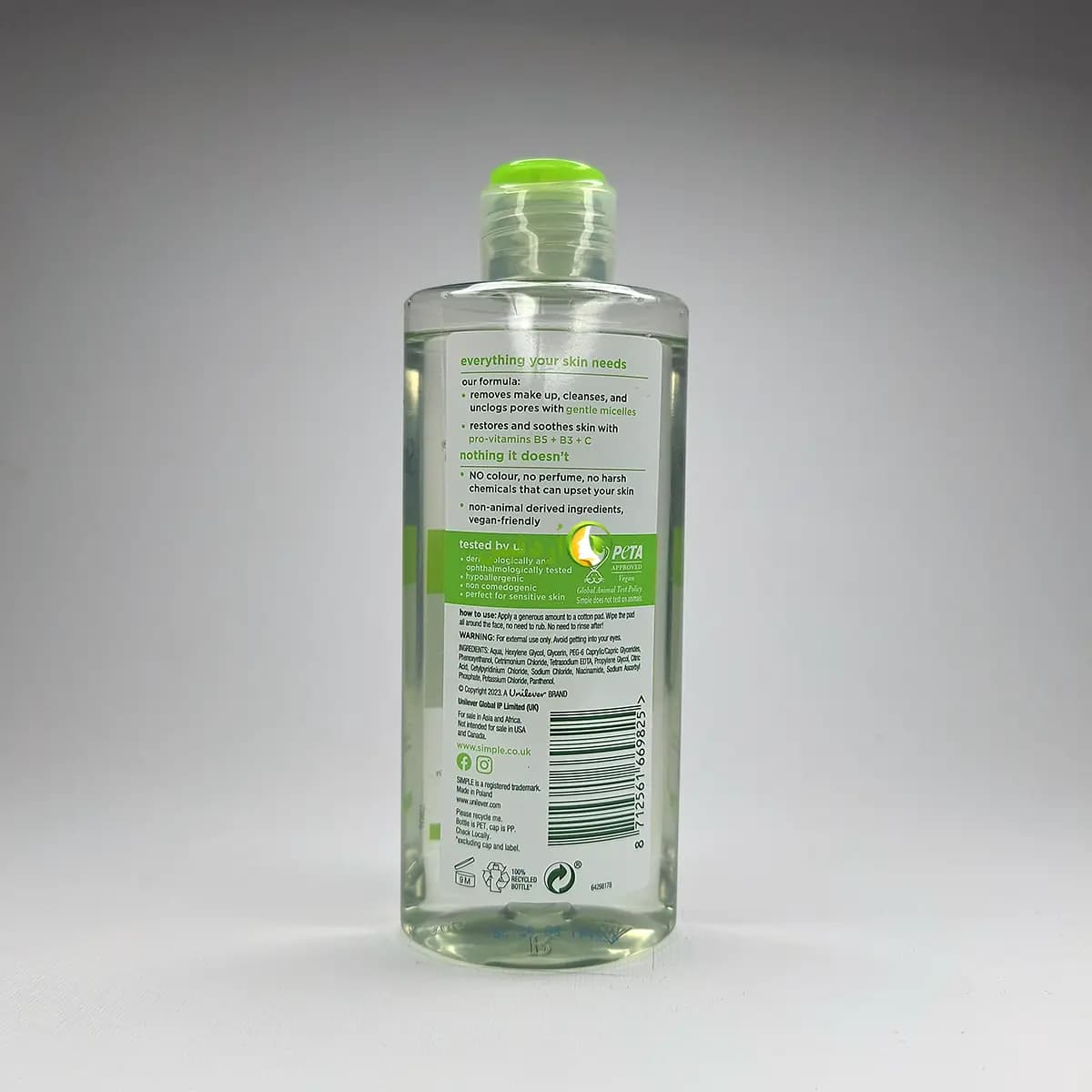 میسلار واتر سیمپل Kind to Skin 200 میل | آبرسان و مناسب پوست حساس — تصویر ۲