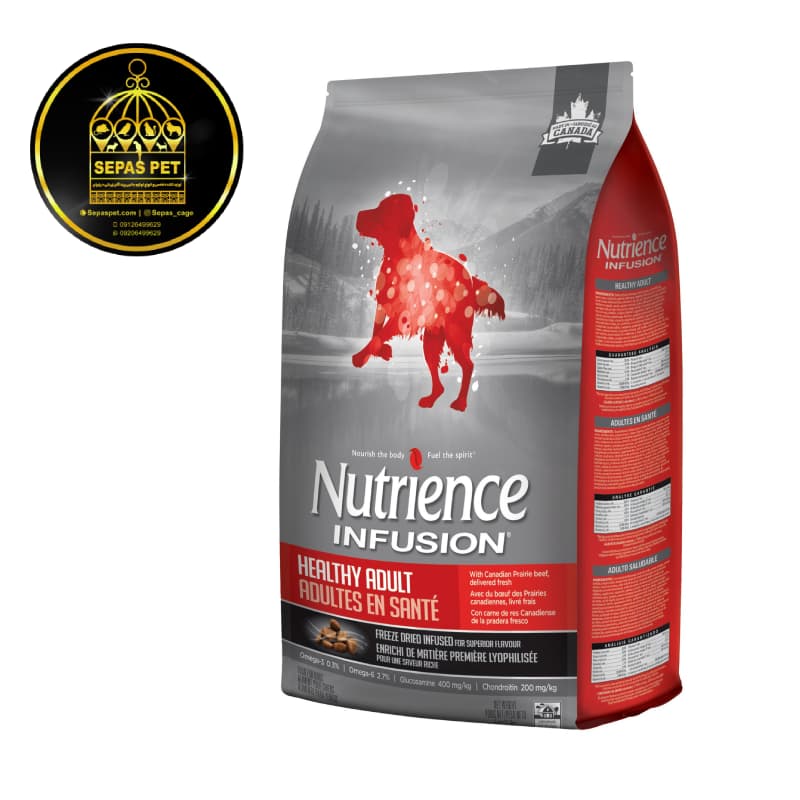 غذای خشک سگ بالغ نوترینس Nutrience Infusion Healthy Adult Beef — تصویر ۲