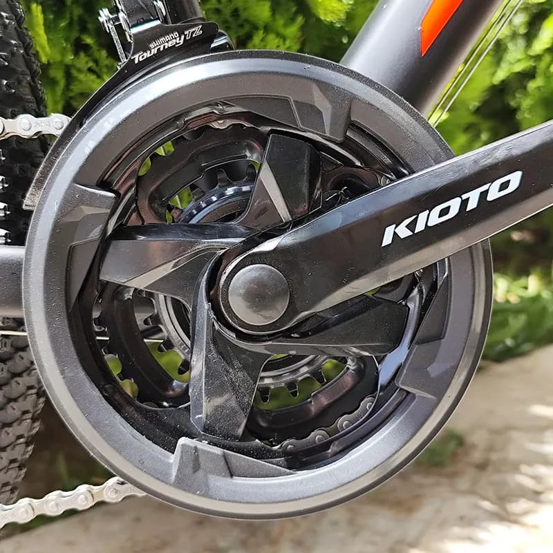 دوچرخه KIOTO NITRO سایز 27.5؛ آلومینیوم T4-T6، دوشاخ ۱۰۰ میلی با قفل و رینگ ۳ جداره (شیمانو اصلی) — تصویر ۴