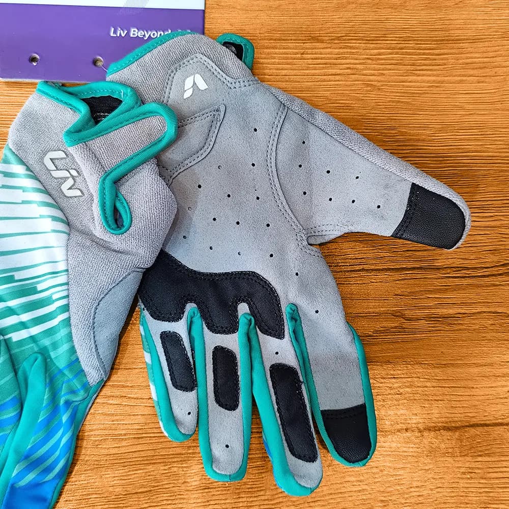 دستکش دوچرخه سواری LIV TANGLE LF Cycling Gloves سایز L سبز آبی — تصویر ۲