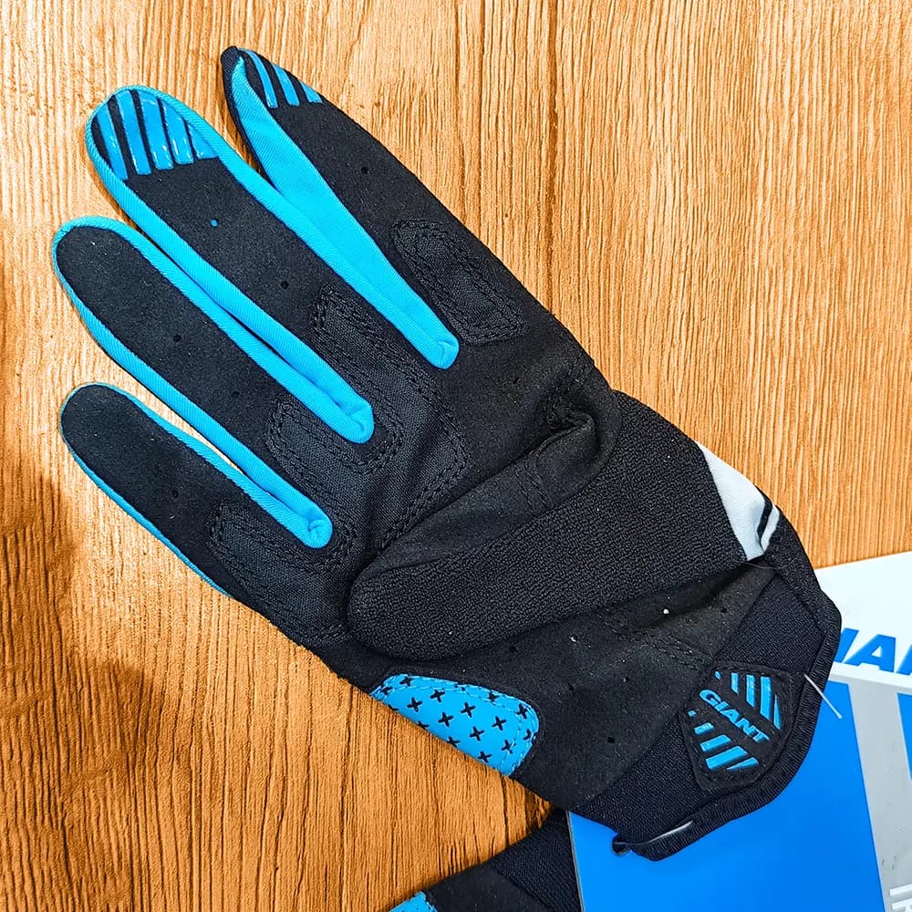 دستکش دوچرخه سواری Giant Cycling Gloves TRANSCEND LF سایز XS مشکی آبی — تصویر ۳