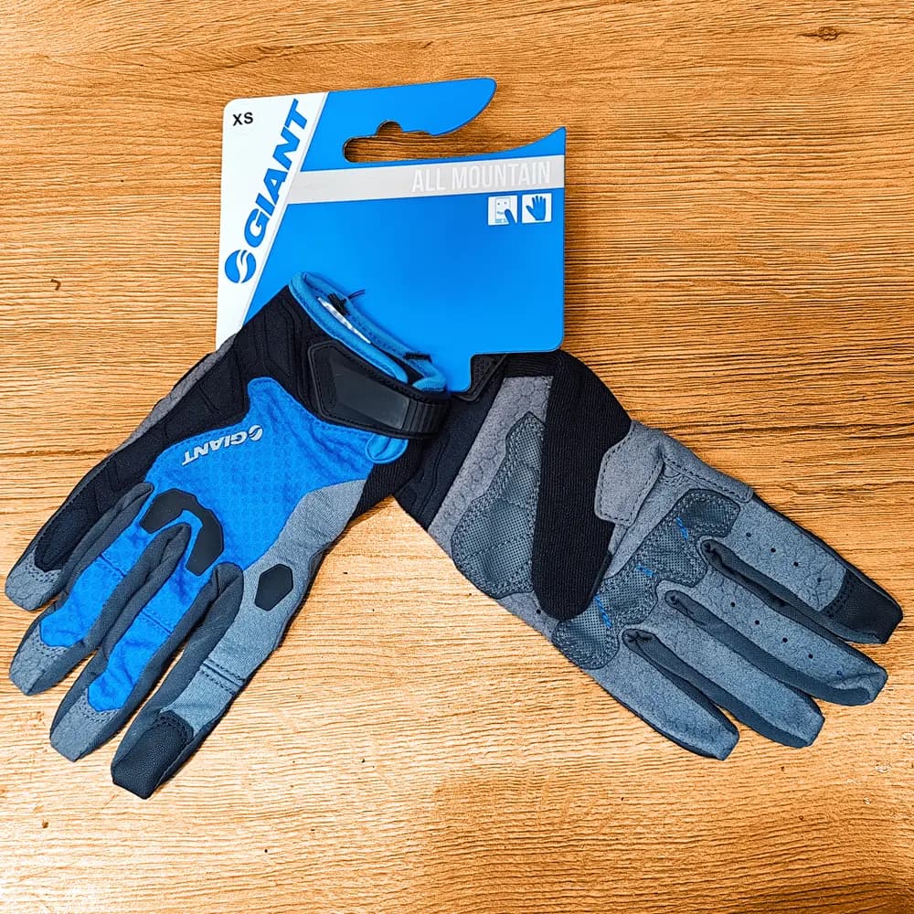 دستکش دوچرخه سواری Giant Cycling Gloves ALL MOUNTAIN سایز XS مشکی آبی