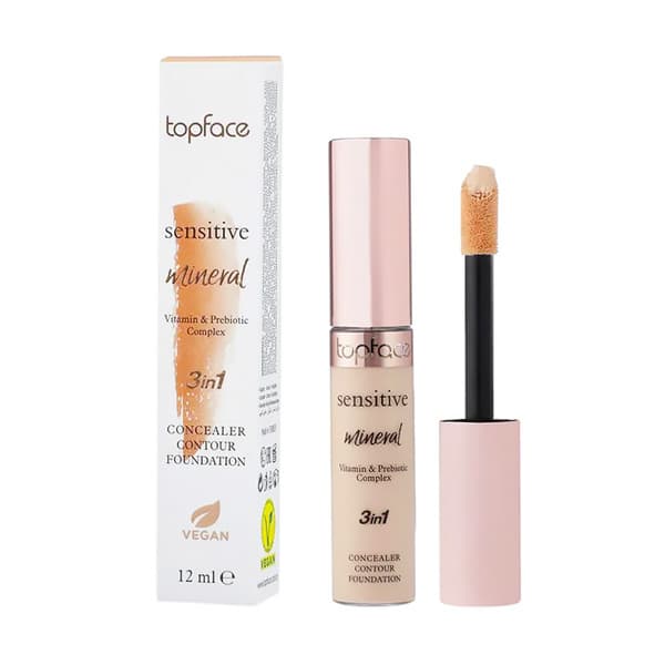 کانسیلر 3 در 1 تاپ فیس مدل Sensitive Mineral شماره 001 حجم 12 میل — تصویر ۳
