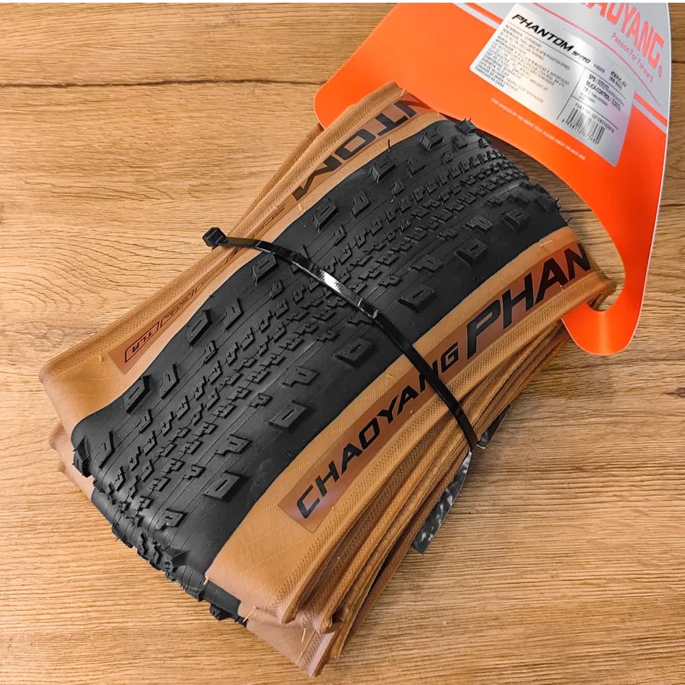 تایر فانتوم اسپید چاویانگ (Phantom Speed) سایز 29×2.3 لاستیک CHAOYANG H-5233TR سرعت لاستیک XC با کنترل بینظیر دور کرم قهوه ای — تصویر ۵