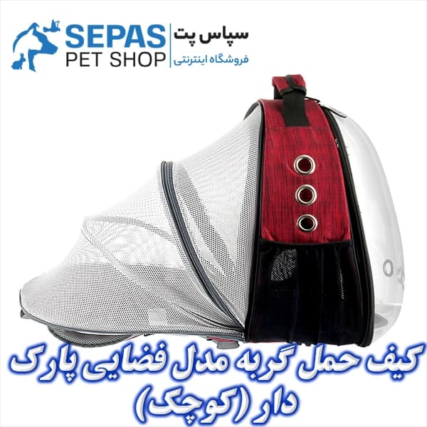 کیف حمل گربه مدل فضایی پارک دار (کوچک)