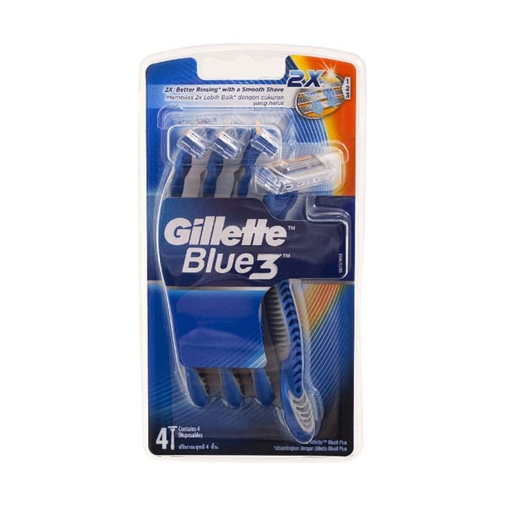 خودتراش ژیلت بلوتیری (Gillette Blue3 ) بسته 3 عددی — تصویر ۳