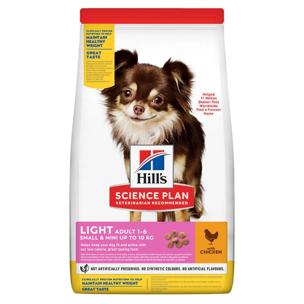غذا خشک سگ هیلز مدل Adult Small and Mini Light طعم مرغ ۱.۵ کیلوگرم