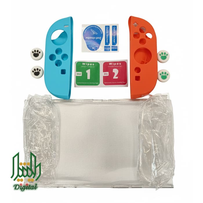کیف نینتندو سوییچ 2 رنگ سفید همراه با گلس و محافظ — تصویر ۲