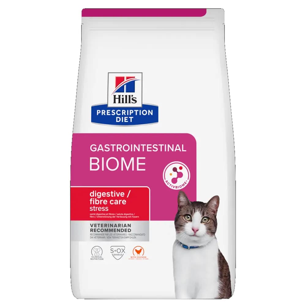 غذا خشک گربه هیلز مدل Gastrointestinal Biome Fibre طعم مرغ وزن ۳ کیلوگرم