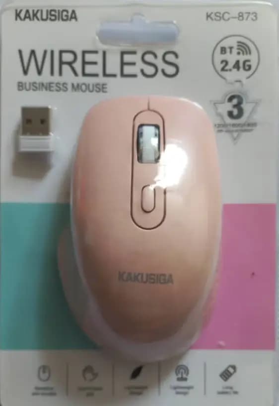 ماوس بی سیم صورتی KAKUSIGA مدل KSC-873 کاکو