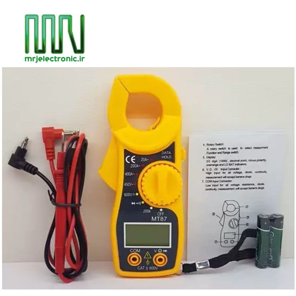 مولتی متر کلمپی مدل MT-87 — تصویر ۲