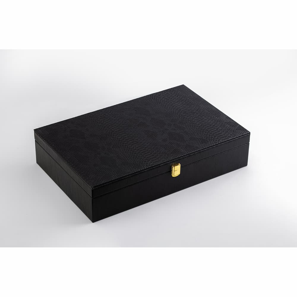 جعبه چوبی لاکچری طرح چرم