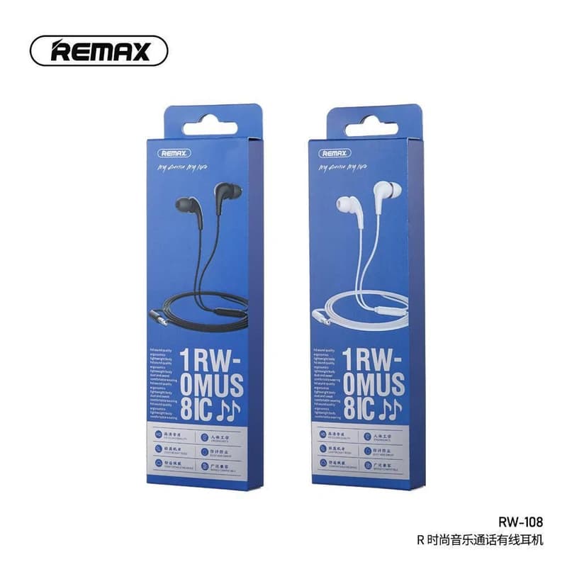 هندزفری ریمکس مدل RW-108 — تصویر ۳