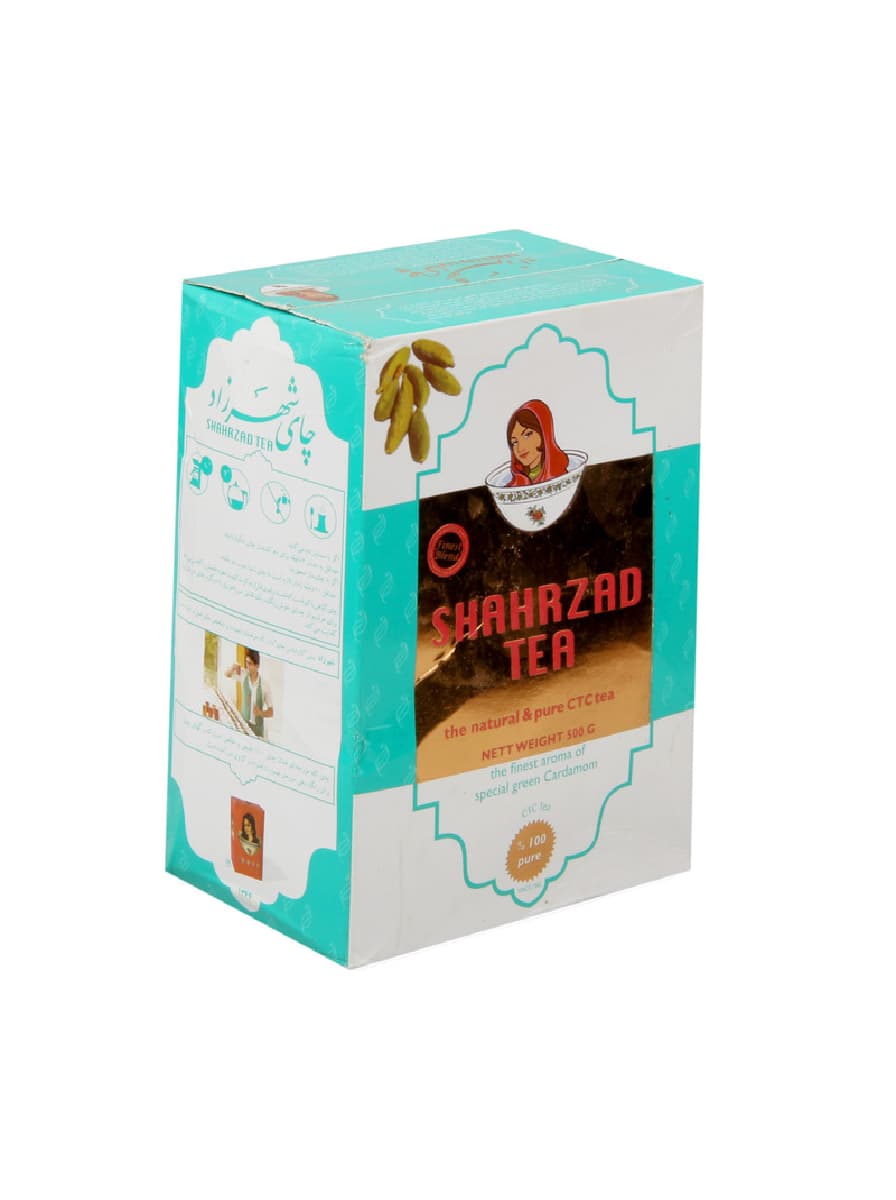 چای 500 گرمی شهرزاد کله مورچه ای با طعم هل — تصویر ۳