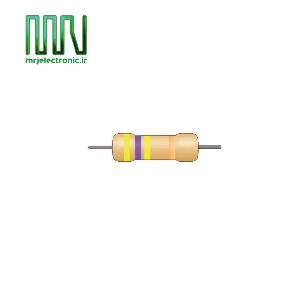 مقاومت 470 کیلو اهم 1 وات 10 عددی