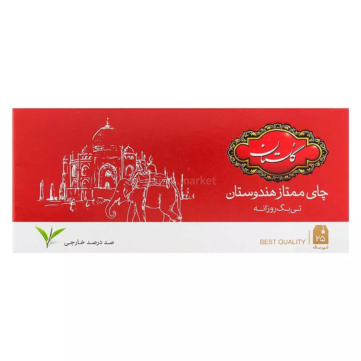 چای سیاه کیسه ای 25 عددی گلستان ممتاز هندوستان