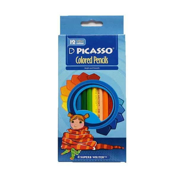مداد رنگی – مقوایی 12 تایی پیکاسو picasso pencil
