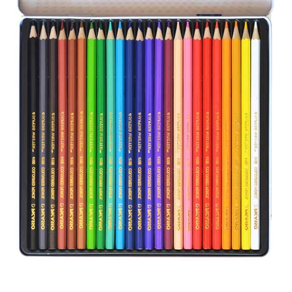 مداد رنگی فلزی 24 تایی پیکاسو picasso colored 24 — تصویر ۲