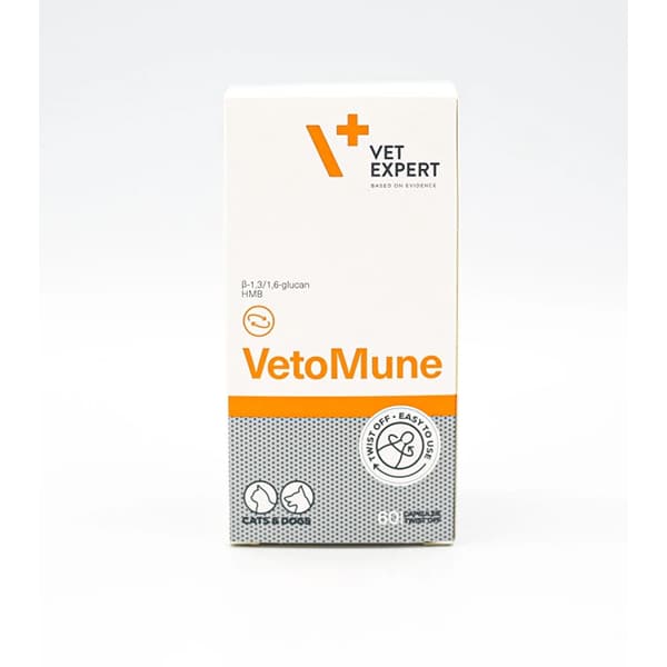 کپسول تقویت کننده سیستم ایمنی سگ و گربه وت اکسپرت مدل Vetomune تعداد ۶۰ عدد — تصویر ۷