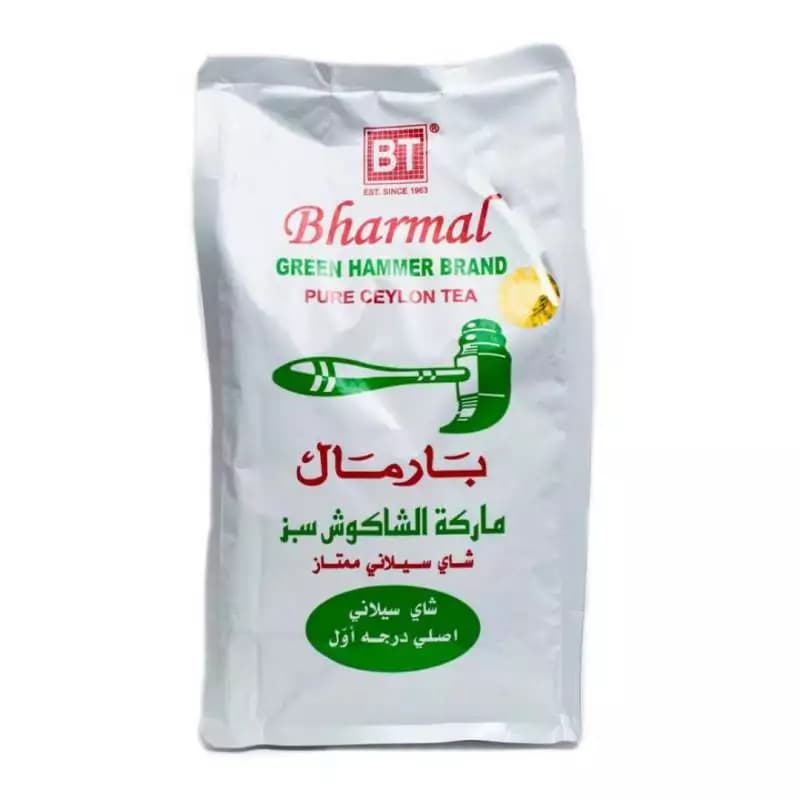 چای سیاه 500 گرمی بارمال چکش سبز