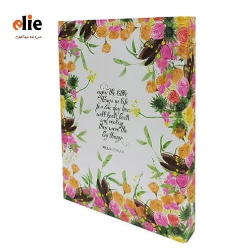 دفتر کلاسور 100 برگ پیل طرح Flow4