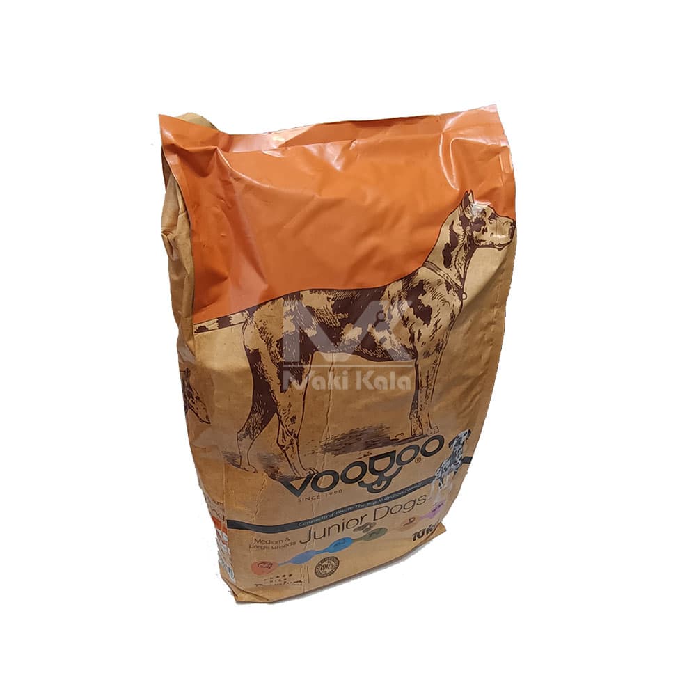 غذای خشک سگ نژاد بزرگ 10 کیلویی VOODOO مدل Junior Dogs — تصویر ۲