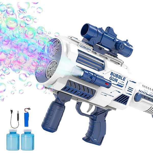اسباب تفنگ حباب ساز اتوماتیک شارژی بازوکا 66-BUBBLE GUN 17 — تصویر ۵